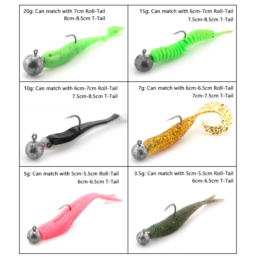 Crank Jig head hook fishing