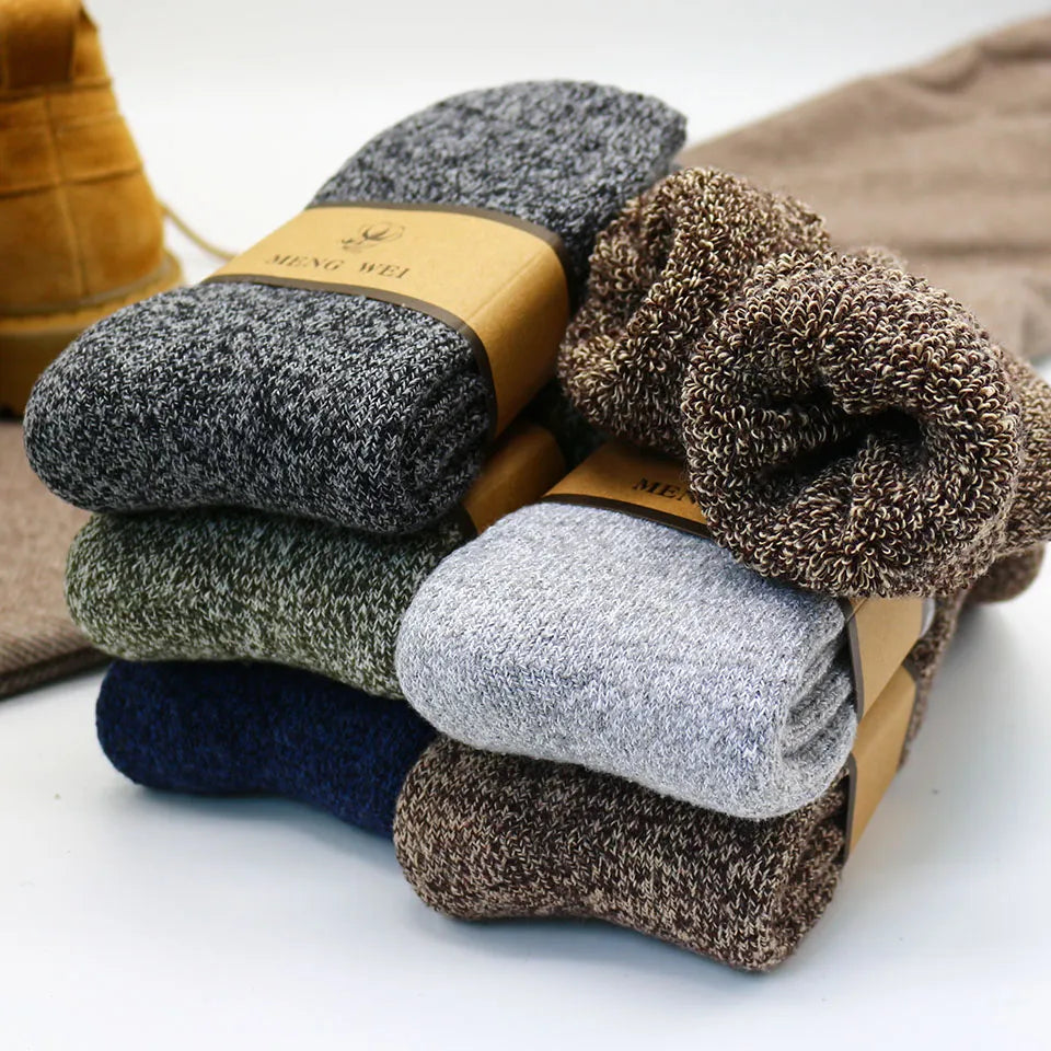 3 Pair Winter Merino Wool Socks Super Thick Warm High Quality