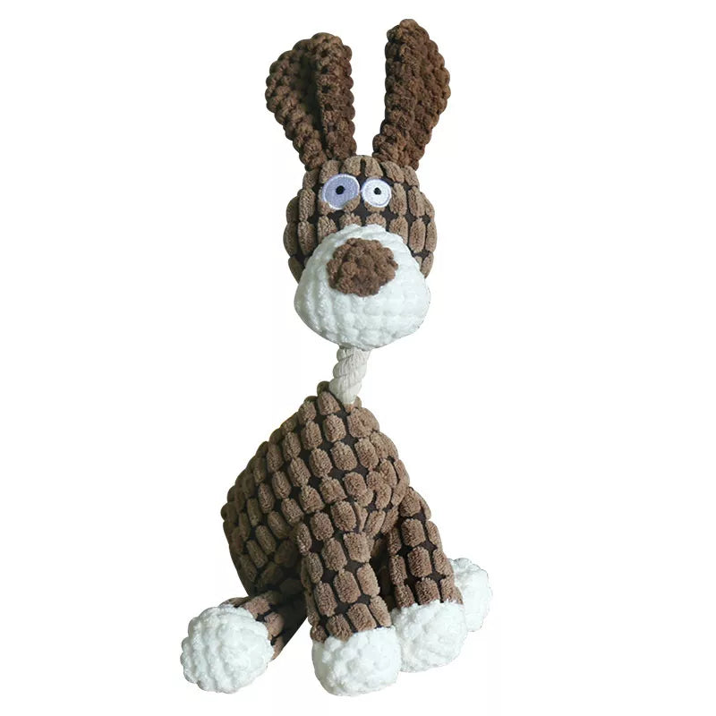 Fun Pet Toy Donkey Shape Corduroy