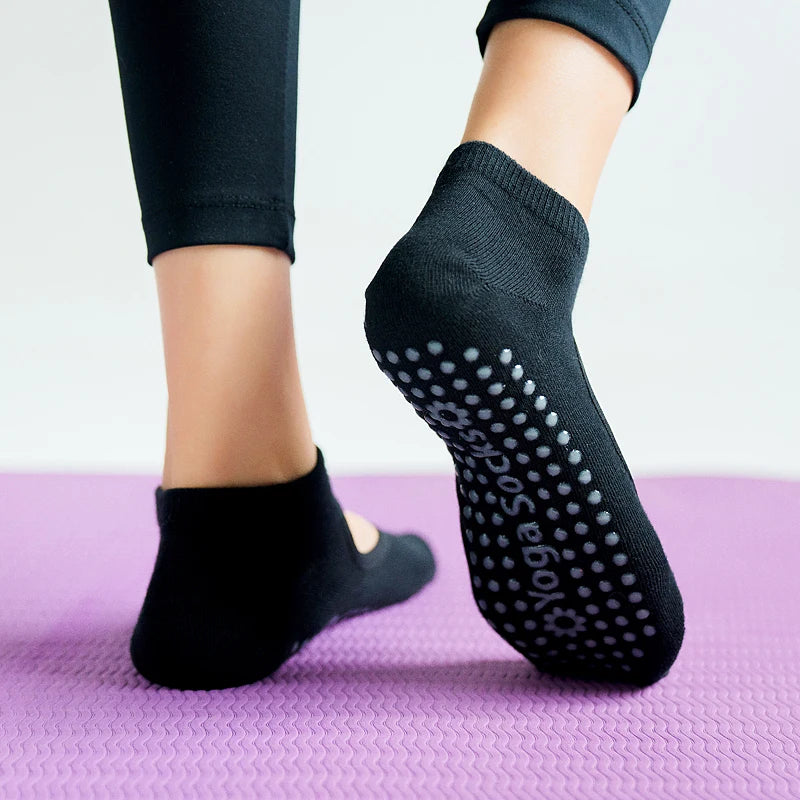 High Quality Pilates Socks Anti-Slip Breathable Backless Yoga