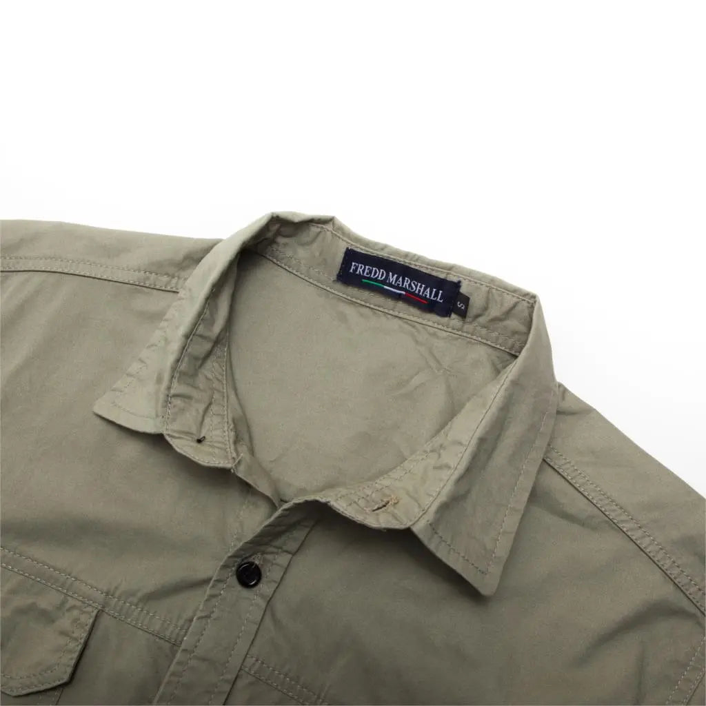 Mens Military Shirt Short Sleeve Cargo Shirts