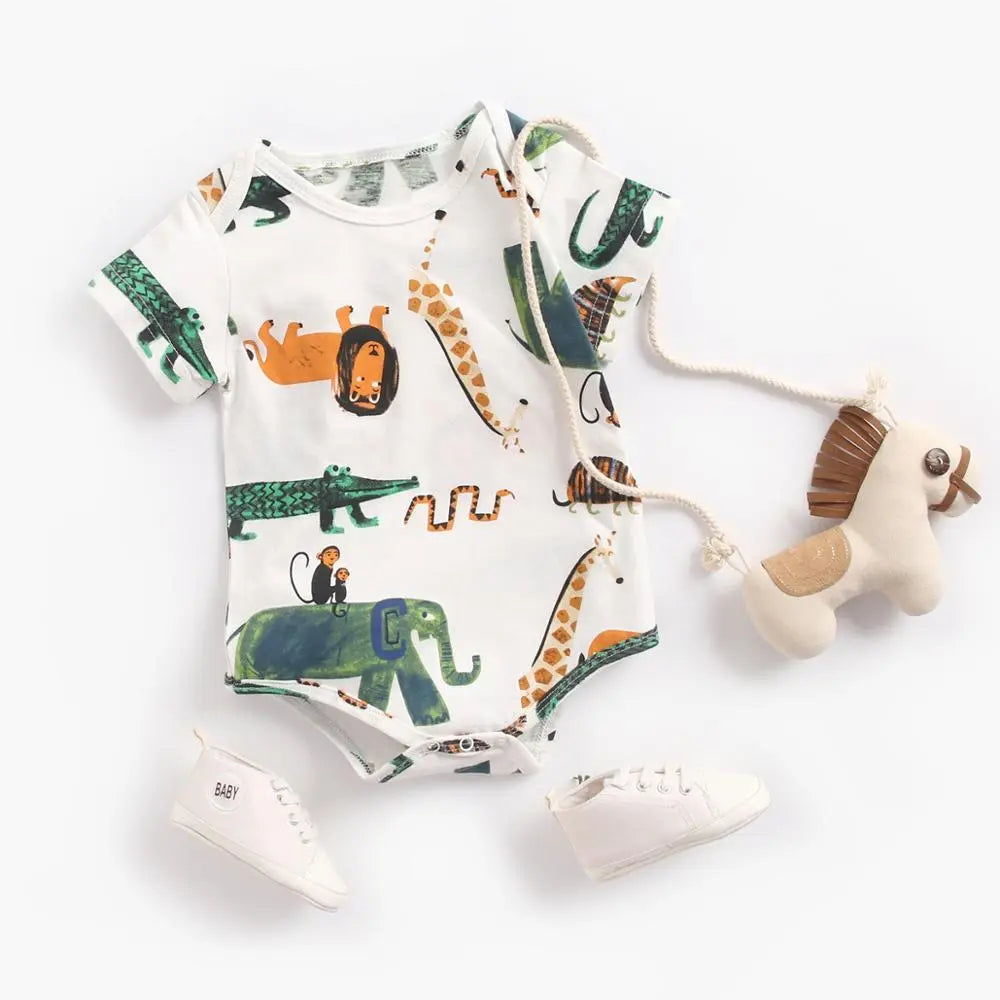 Baby Bodysuits Summer Cotton Toddler Clothes Cartoon