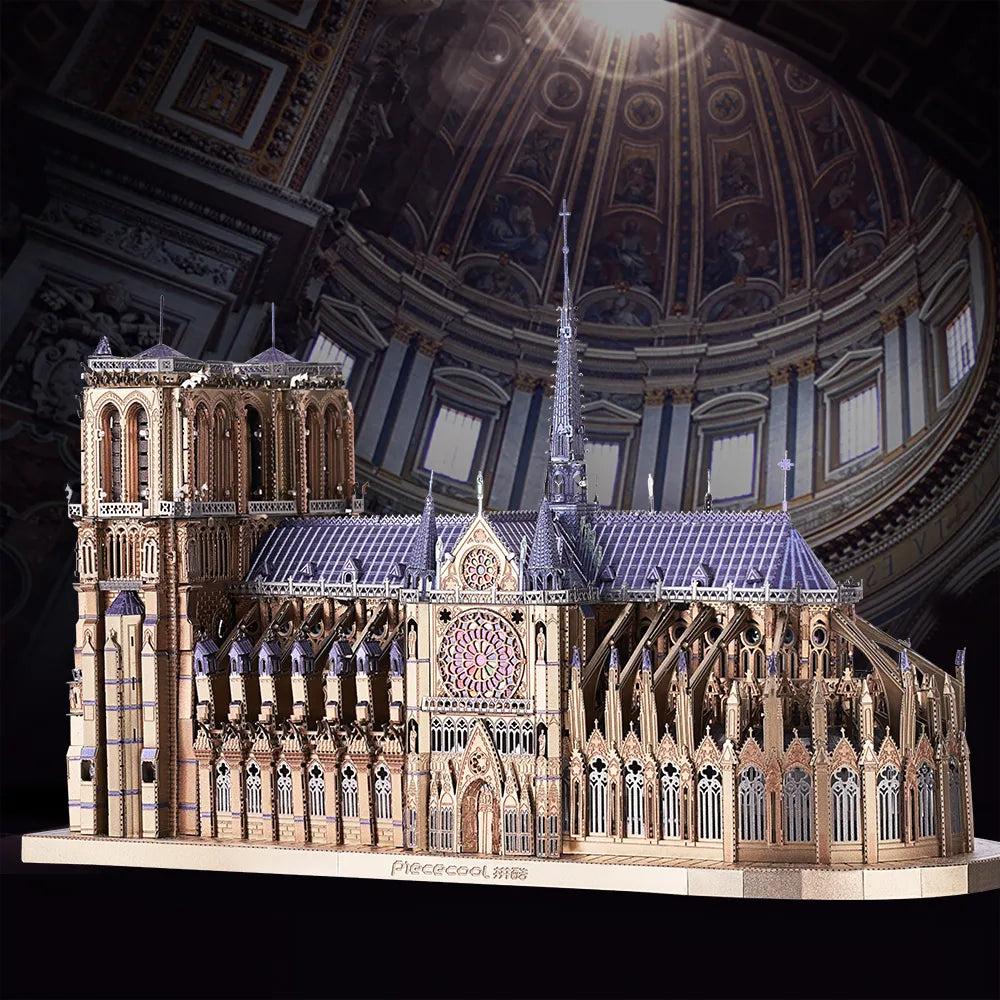 Rompecabezas de metal 3D, Catedral de Notre Dame