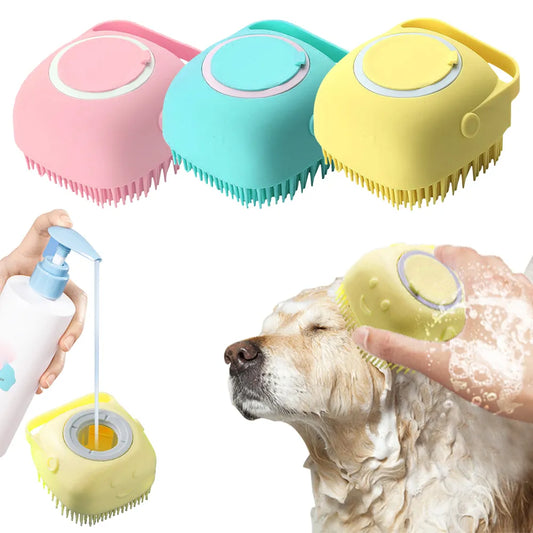 Bathroom Washing Massage Dispenser Shower Brush