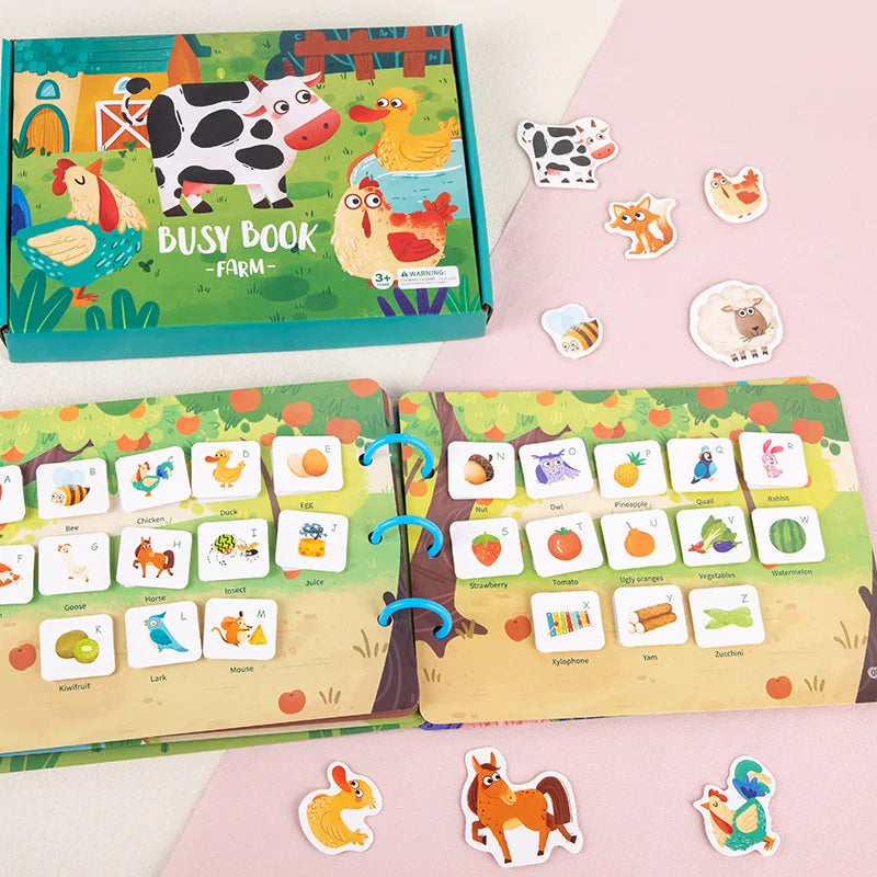 Sticker Quiet Book Puzzles Game Educational Toys Kids