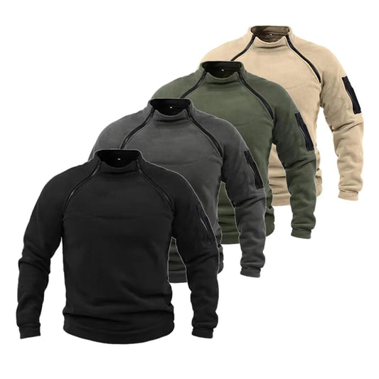 Tactical Outdoor Fleece Jacket Clothes Warm Zippers