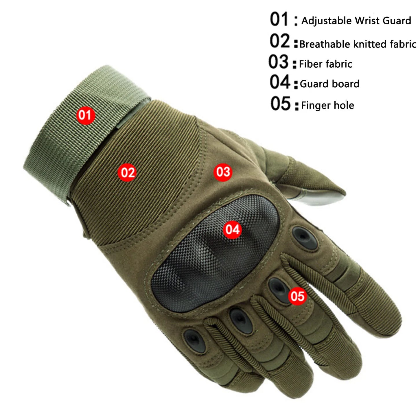 Outdoor Sports Motorcycle Army Fan Gloves