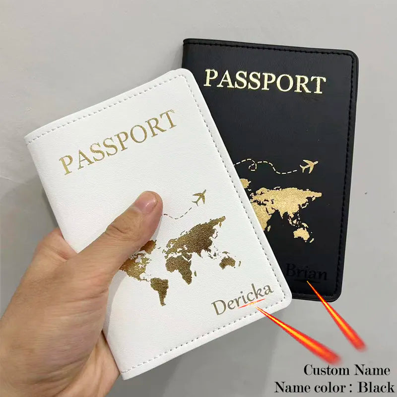 Personalised Passport Cover  with Names Engraved