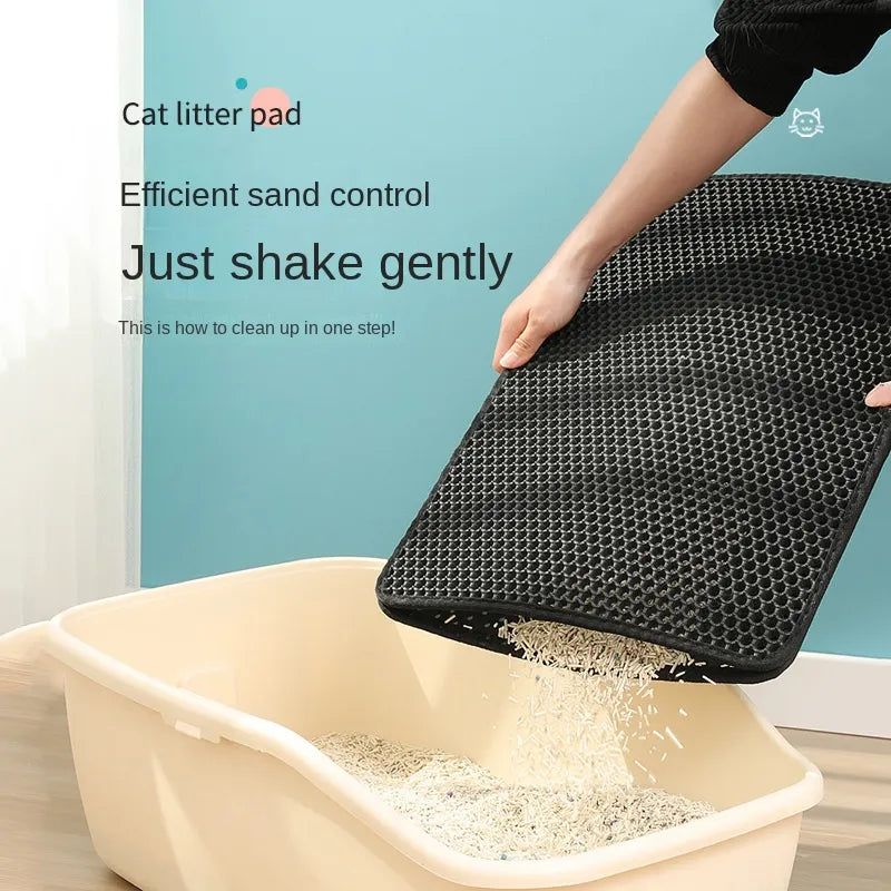 Cat Litter Mat Double Layer Waterproof Urine Proof