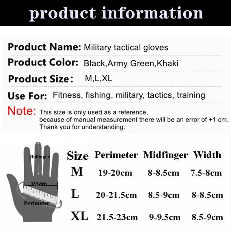 Tactical Army Fingerless Gloves Hard Knuckle Paintball Airsoft