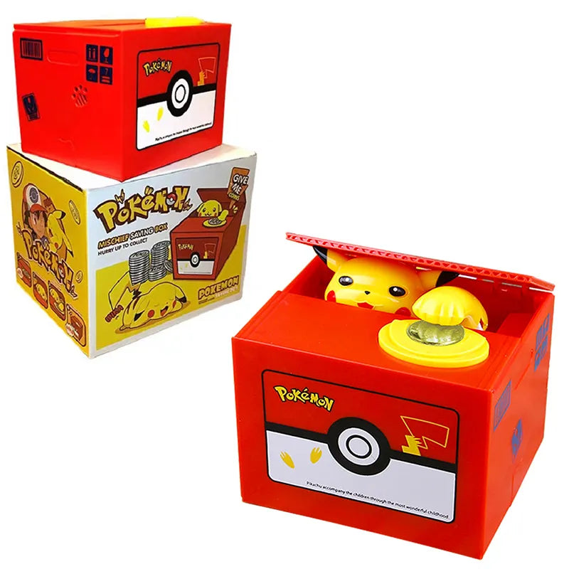 Pokemon Action Figure Plastic Money Box pikachu