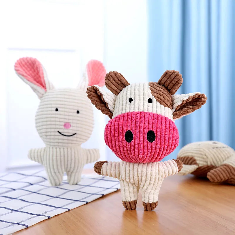 Fun Pet Toy Donkey Shape Corduroy