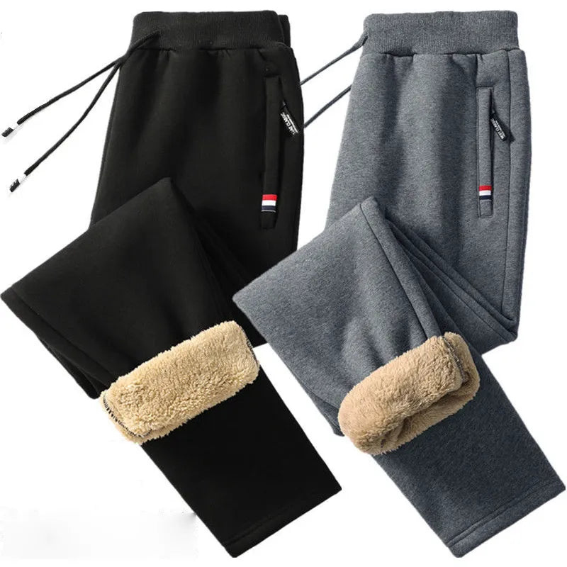 Winter Lambswool Warm Casual Pants Men's Fitness Jogging