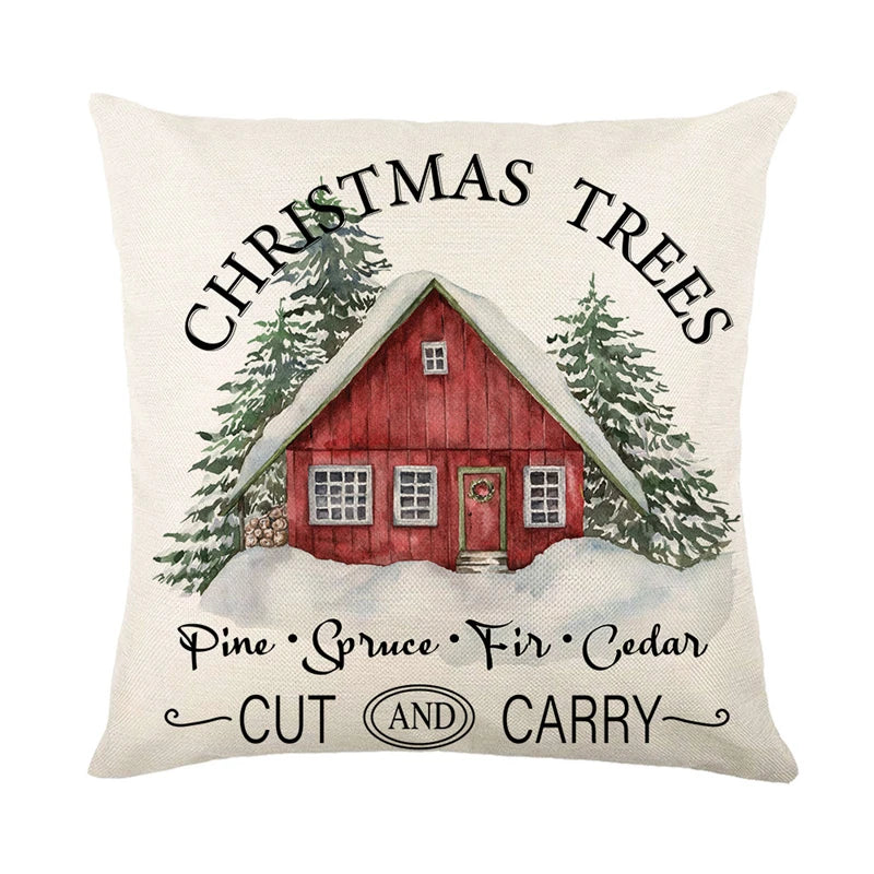 Merry Christmas Pillow Cover 45x45cm