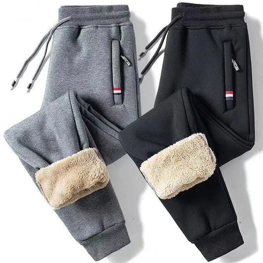 Winter Lambswool Warm Casual Pants Men's Fitness Jogging