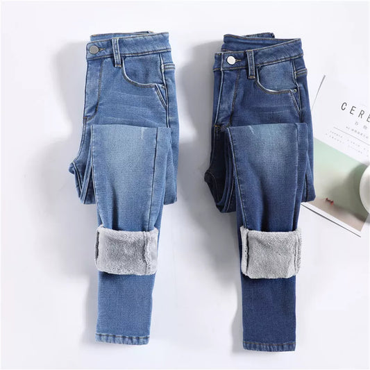 Thermal Jeans Winter Snow Warm Plush Stretch