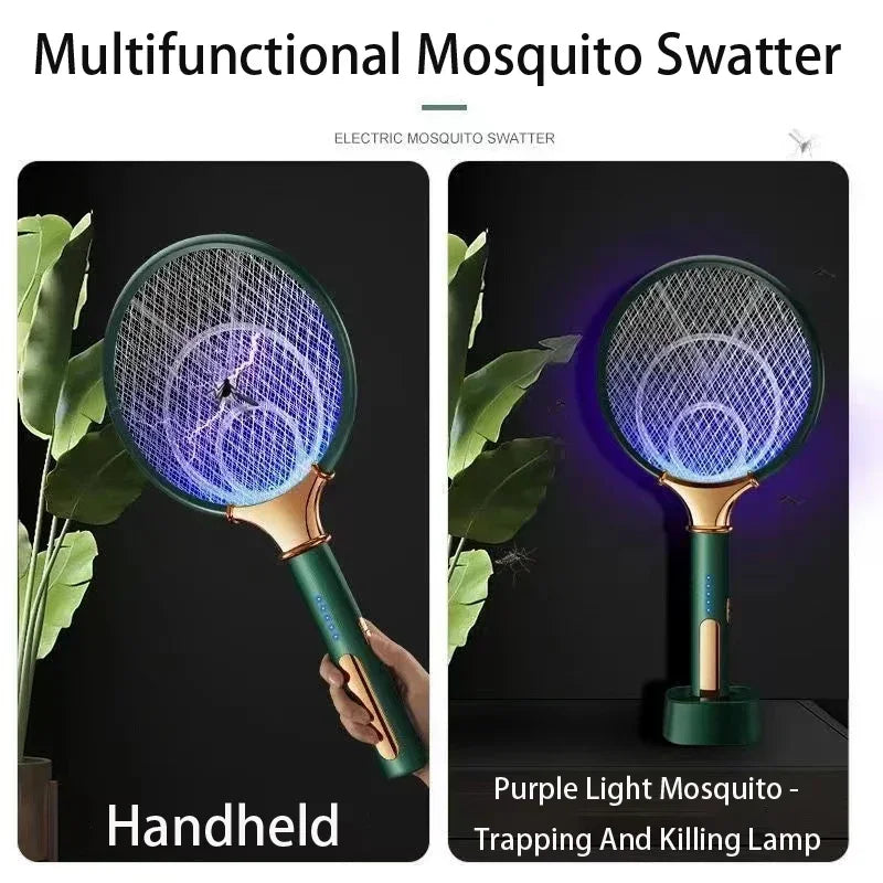 2 In 1 Electric Mosquito Racket USB Rechargeable