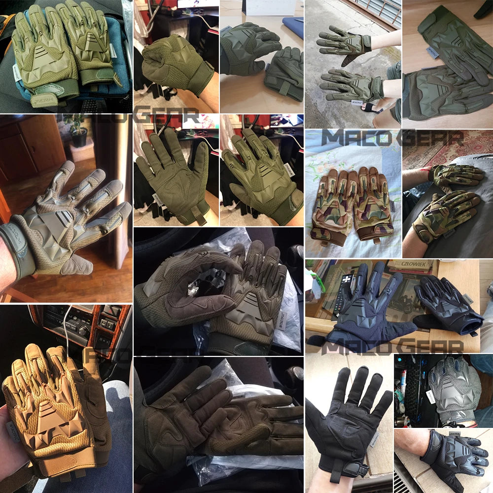 Tactical Gloves Camo Military Army Cycling Sport Climbing Paintball