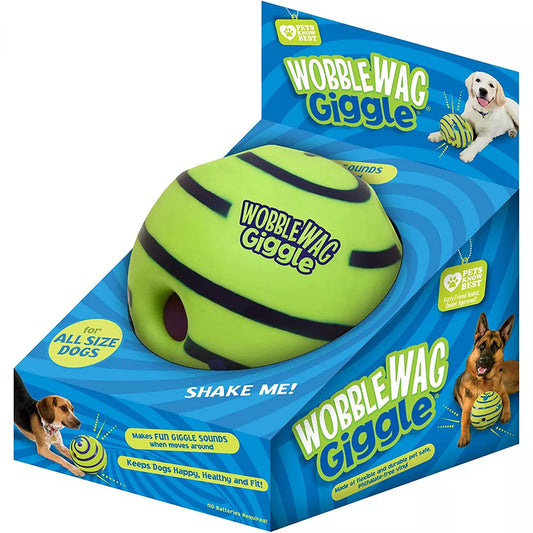 Wobble Wag Giggle Glow Ball Interactive Dog Toy