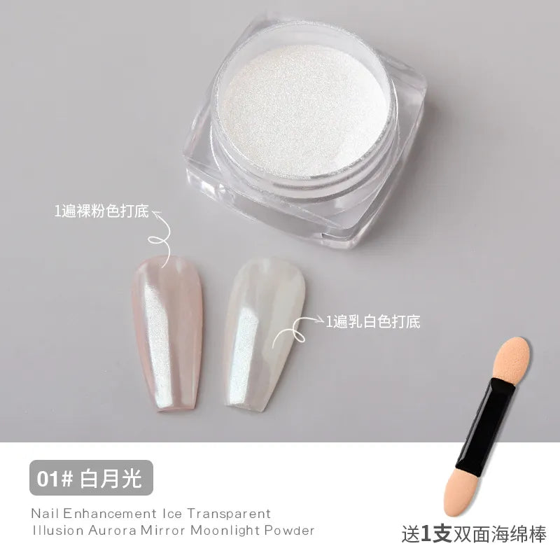 1 Box Moonlight Mirror Nail Powder