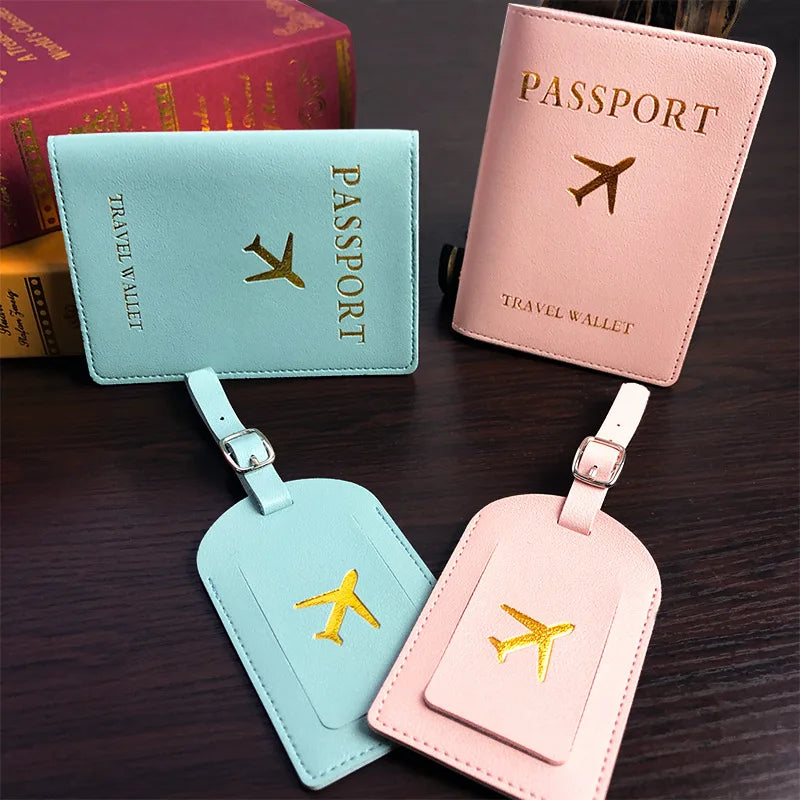 1PC PU Leather Luggage Tag Suitcase Identifier Label Baggage