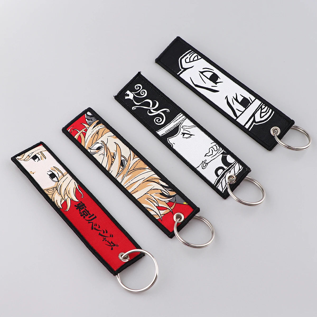 Embroidery Key Fobs Key Tag Motorcycles Cars Backpack Keychain