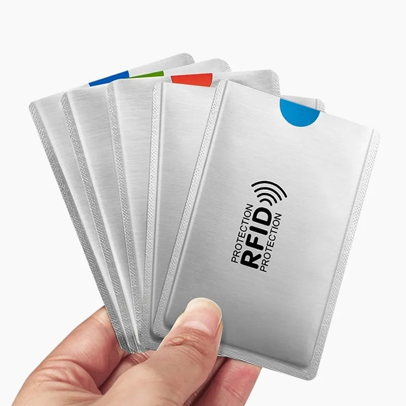 5-20 pcs Aluminium Anti Rfid Card Holder NFC Blocking Reader