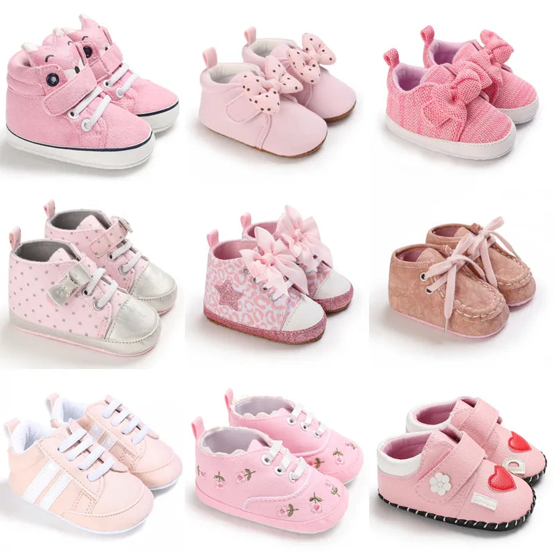 Pink Baby Shoes Princess Fashion Sneakers