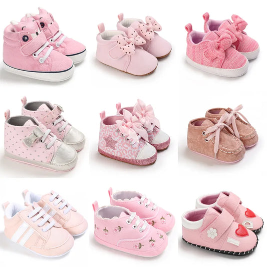 Pink Baby Shoes Princess Fashion Sneakers