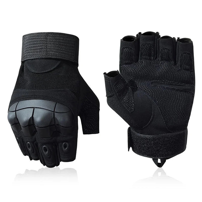 Tactical Army Fingerless Gloves Hard Knuckle Paintball Airsoft