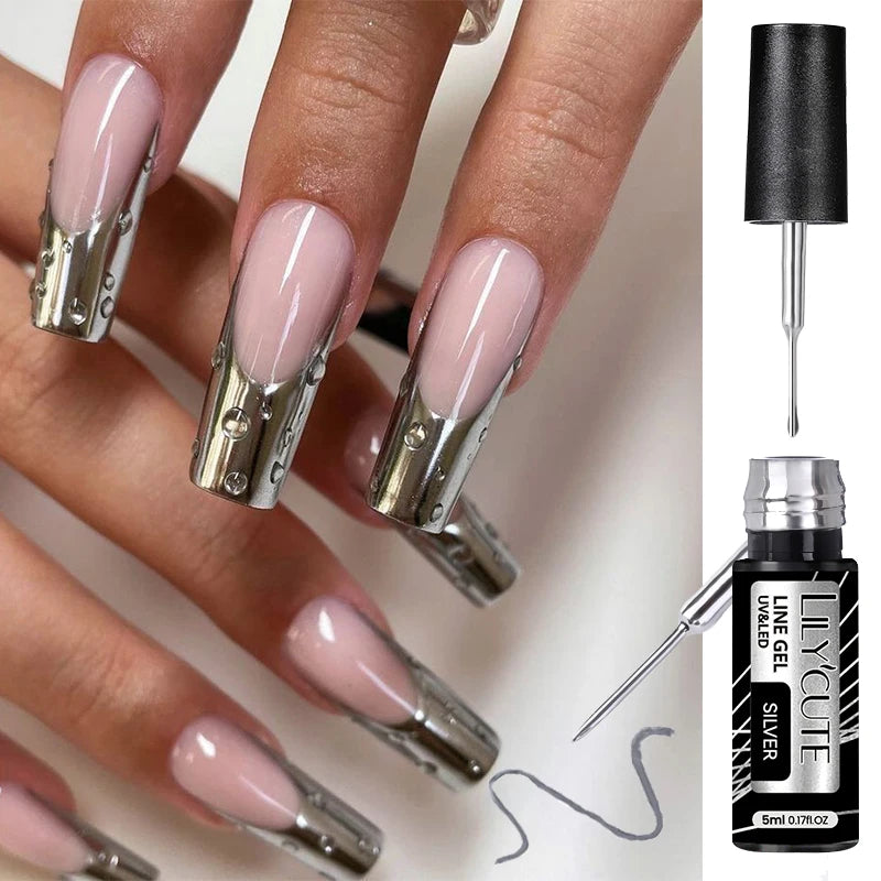 5ml Super-Bright Metallic Liner Gel Nail