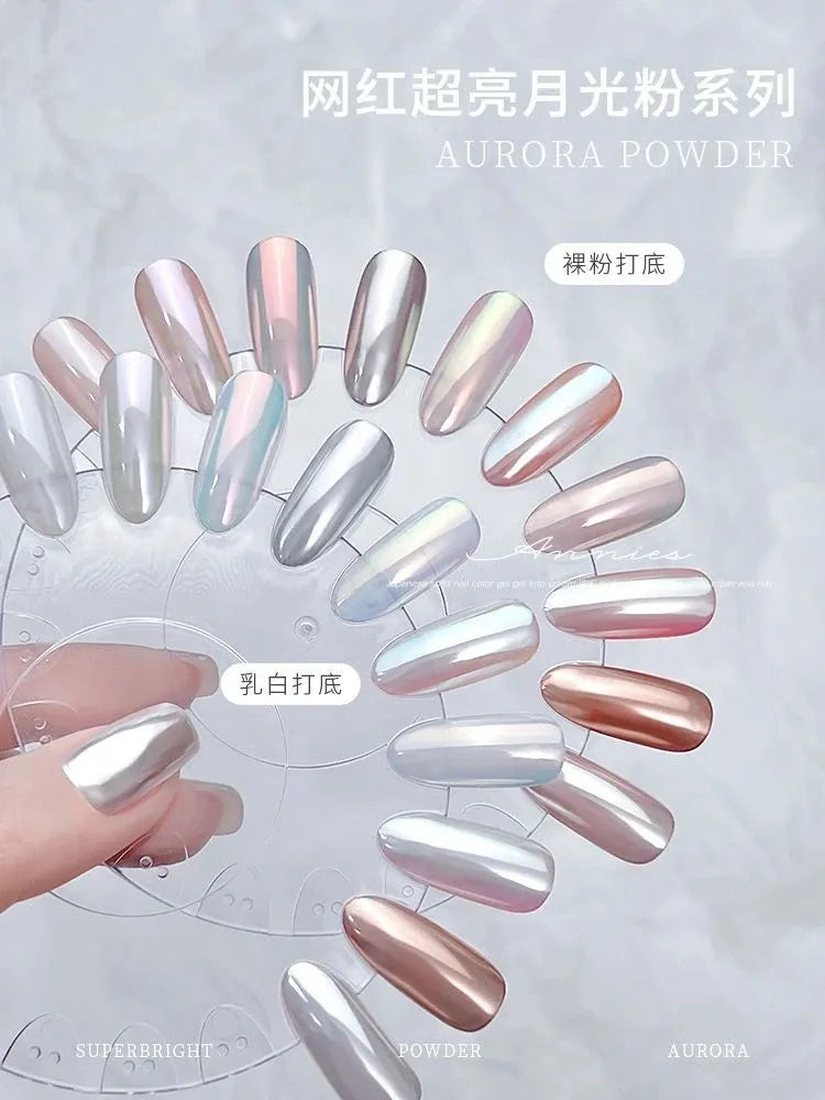 1 Box Moonlight Mirror Nail Powder