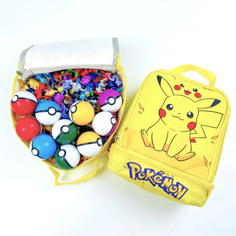 Pokemon with Storage Bag Pokeball Figures for Kids Toys