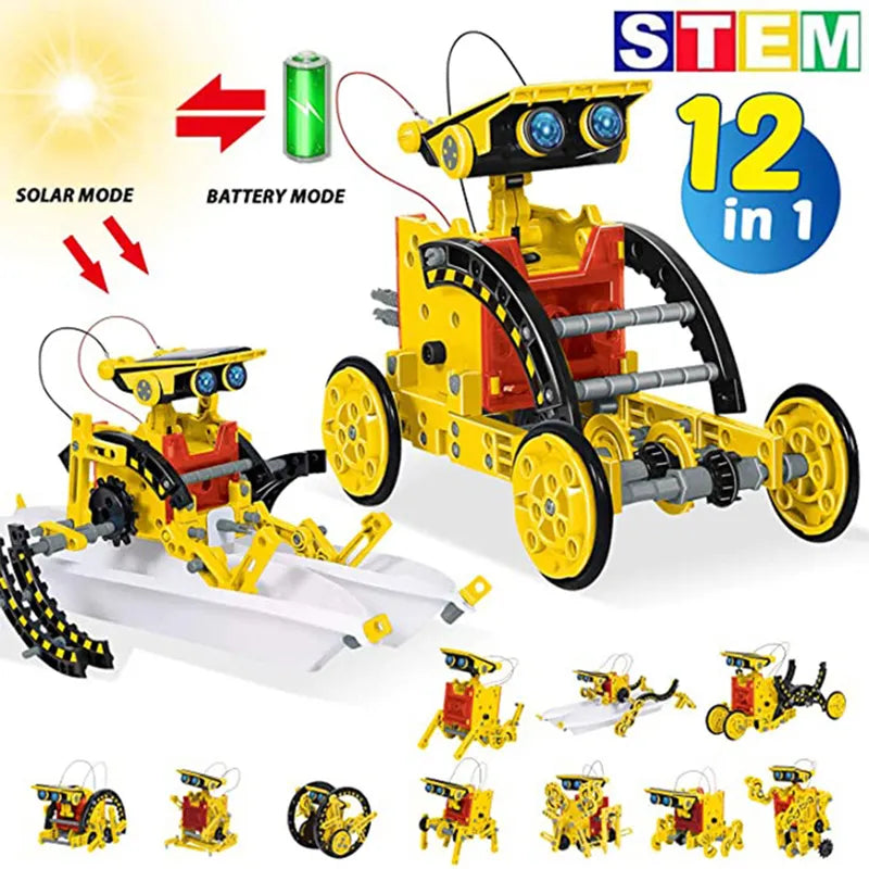 12 in 1 Scientific Experiment Solar Robot Toy Learning Tool Educational Robots