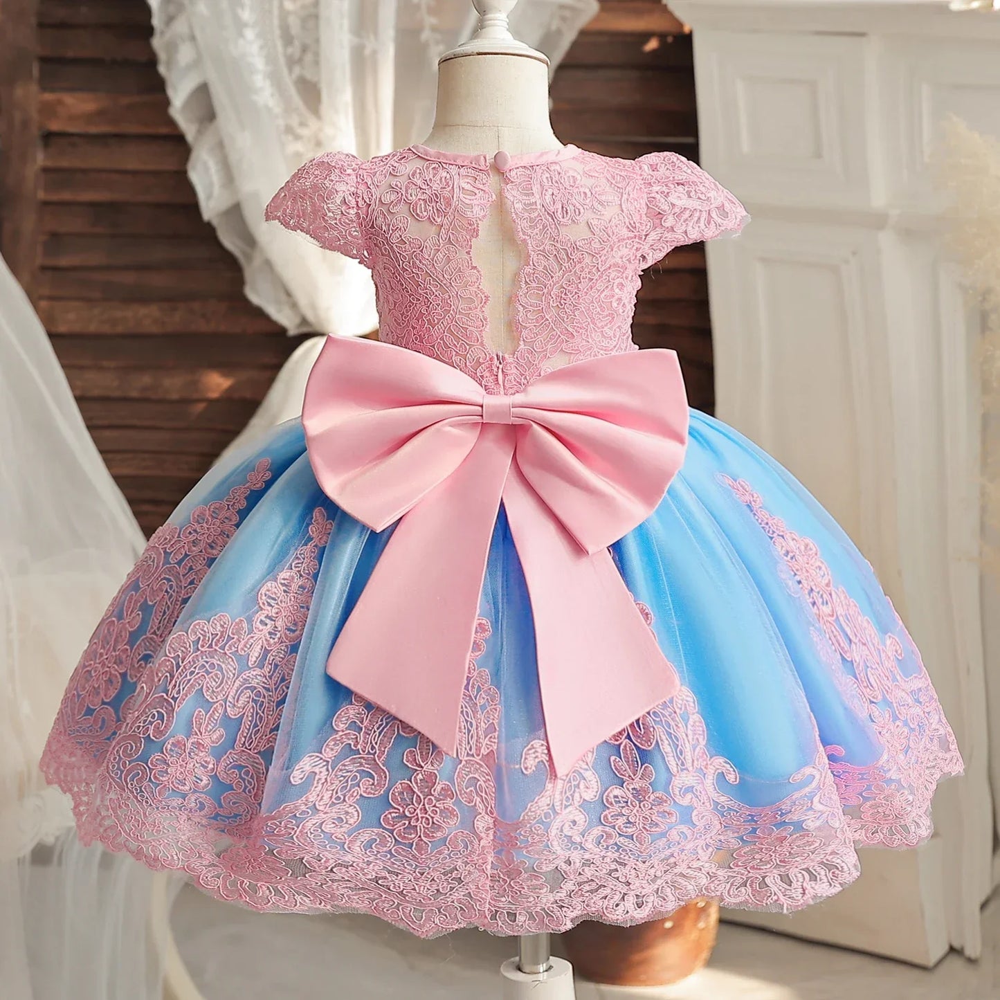 Princess Dress Embroidery Floral