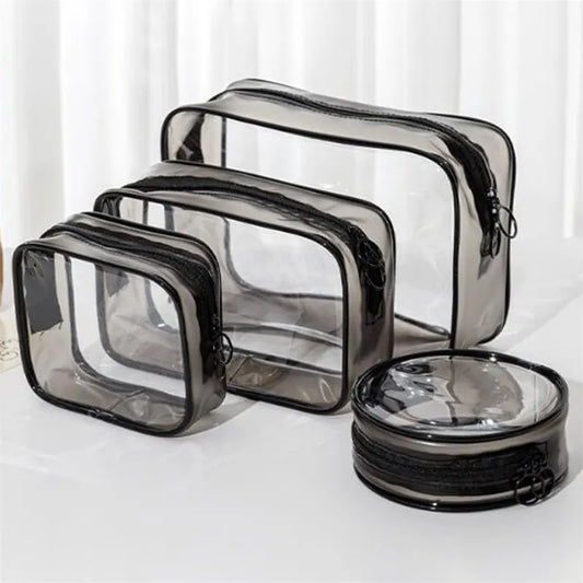 Transparent Cosmetic Bag PVC Zipper Clear Makeup Bags