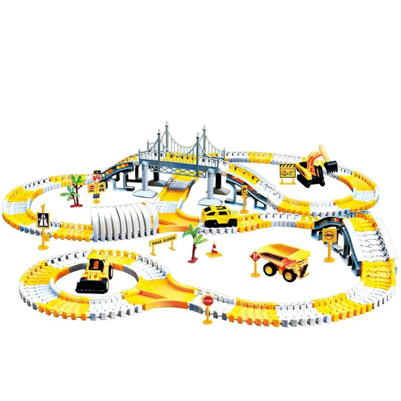 Track car toy puzzle electric car Train Model