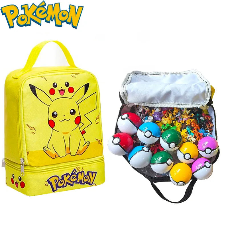 Pokemon with Storage Bag Pokeball Figures for Kids Toys