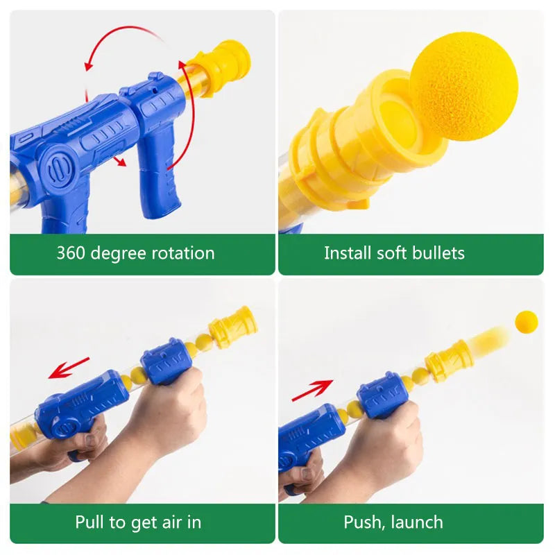 Hungry Shooting Duck Toys Air-powered Gun