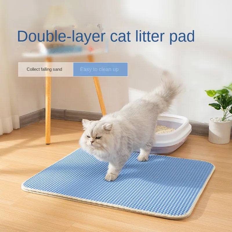 Cat Litter Mat Double Layer Waterproof Urine Proof