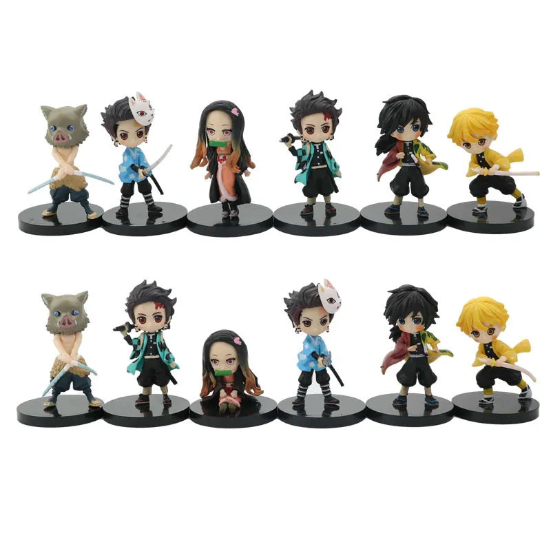 Demon Slayer Mini Figurine 9Pcs 10Pcs 14Pcs Sets