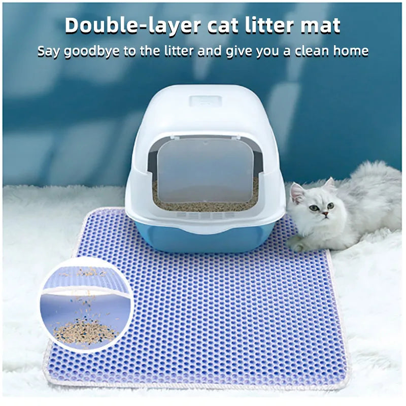 Cat Litter Mat Double Layer Waterproof Urine Proof