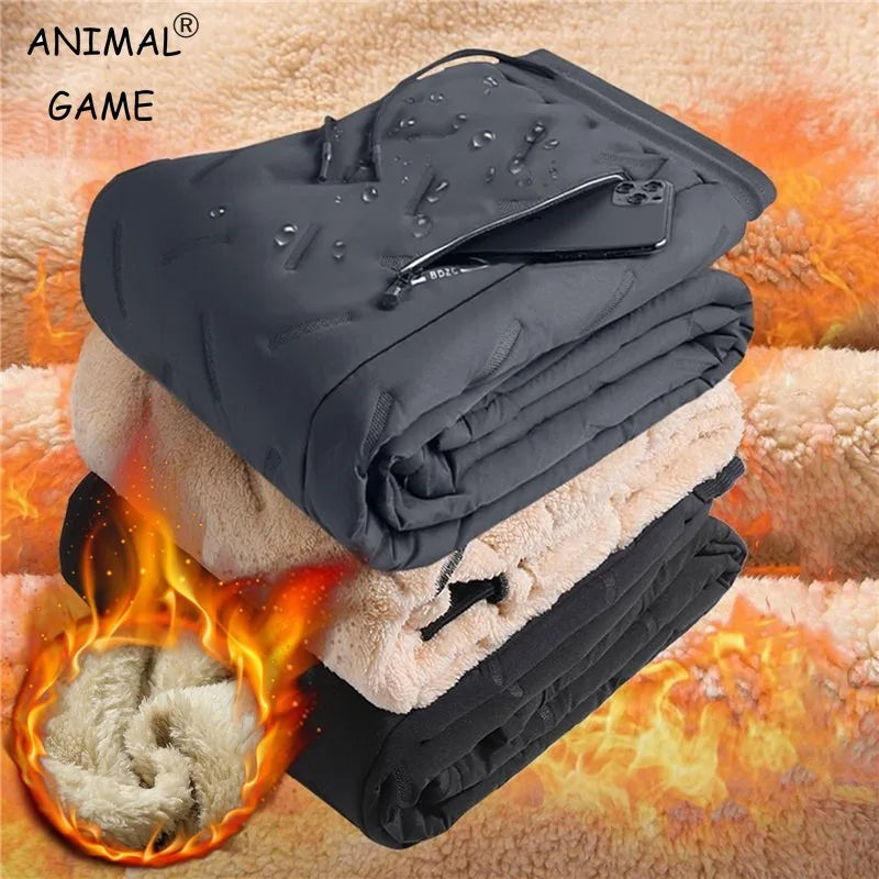 Winter Sweatwear Men Plush Thick Fleece