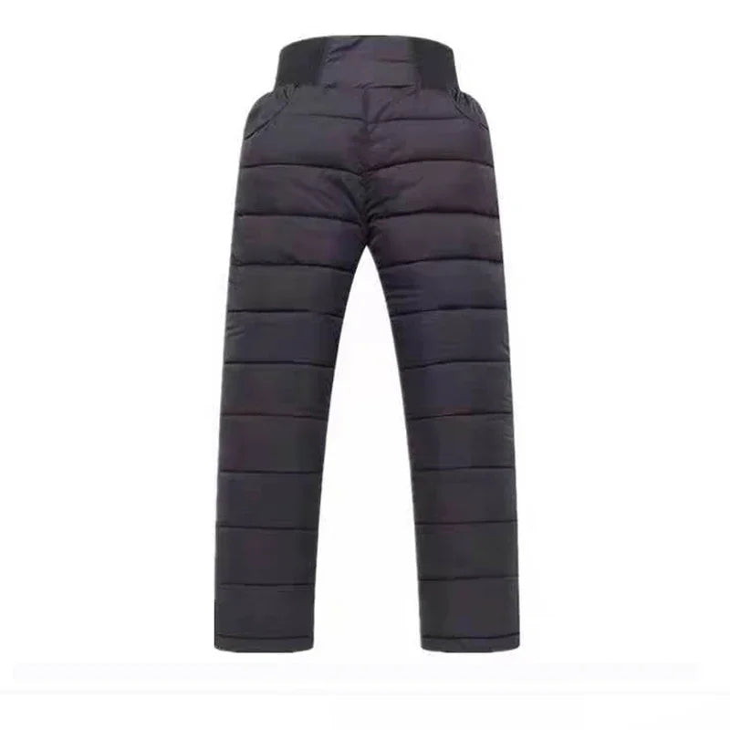 Casual Girl Boy Winter Pants Cotton Padded Thick Warm