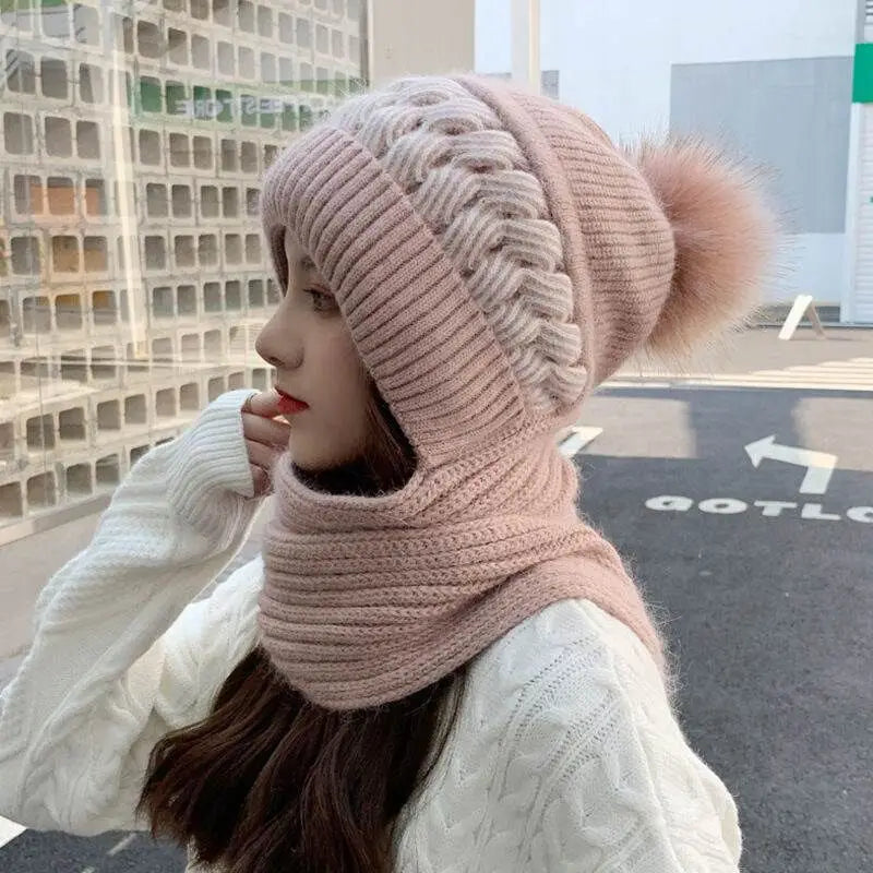 Winter Warm Beanies Hat Scarf