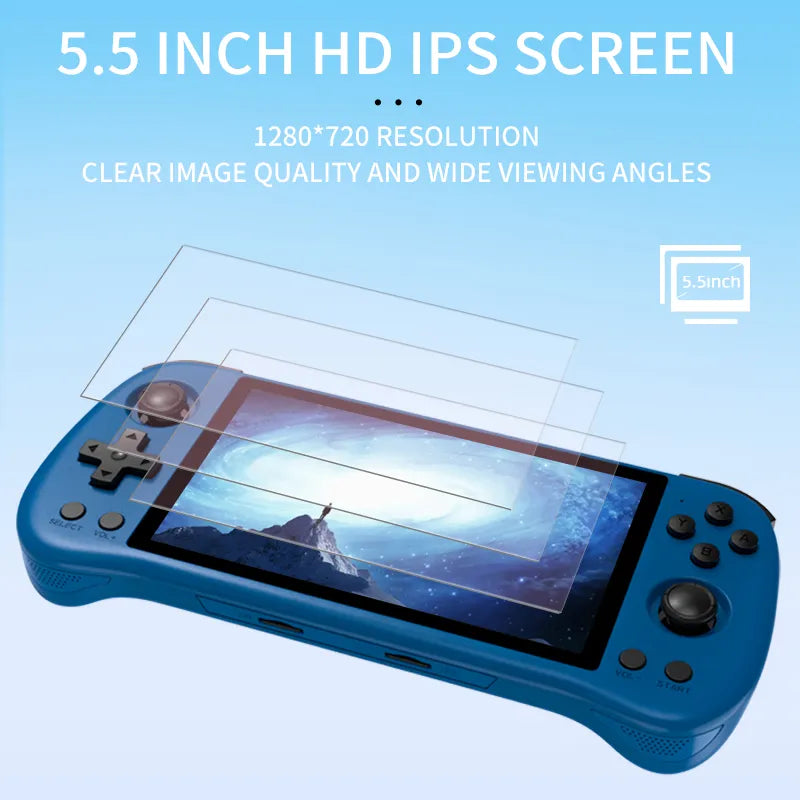 X55 5.5 INCH 1280*720 IPS Screen Handheld Game Console