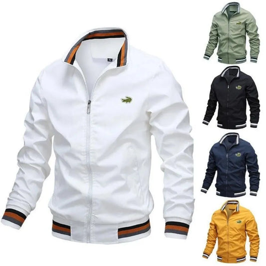 Casual Embroidered Jacket Men