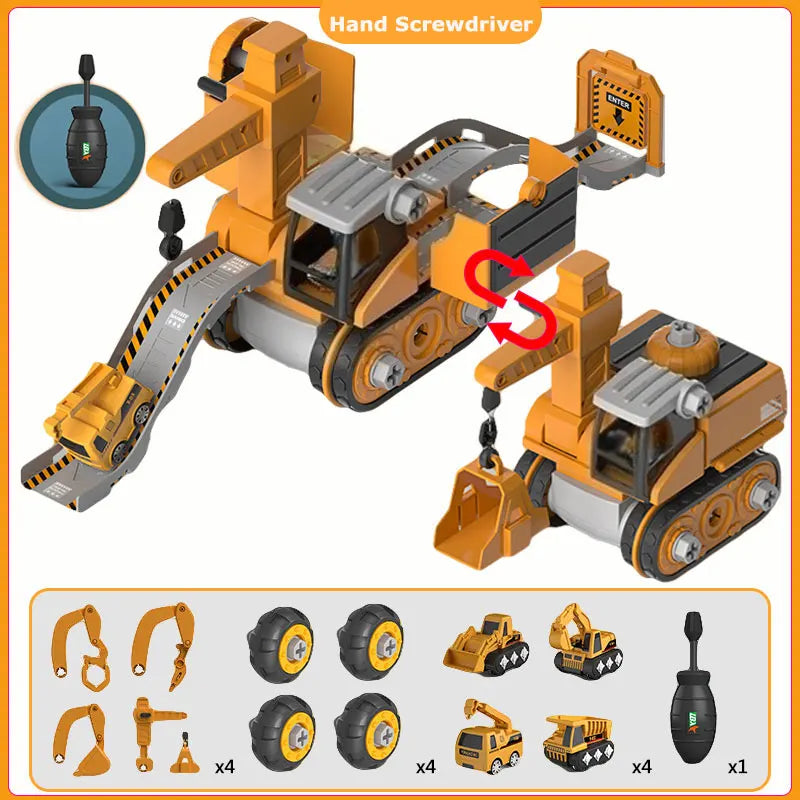 Kids Engineering Vehicle Electric Drill Tool Toys