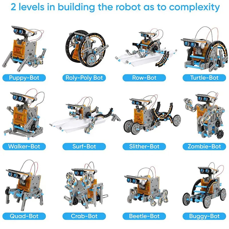 12 in 1 Scientific Experiment Solar Robot Toy Learning Tool Educational Robots