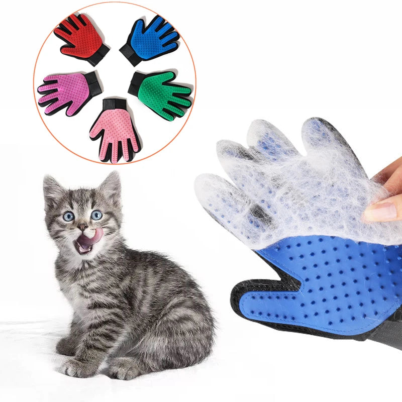 Pet Glove Cat Grooming Deshedding Brush